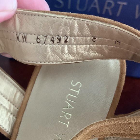 Authentic Stewart Weitzman women’s wedge sandal size8M only worn once - Picture 2 of 16